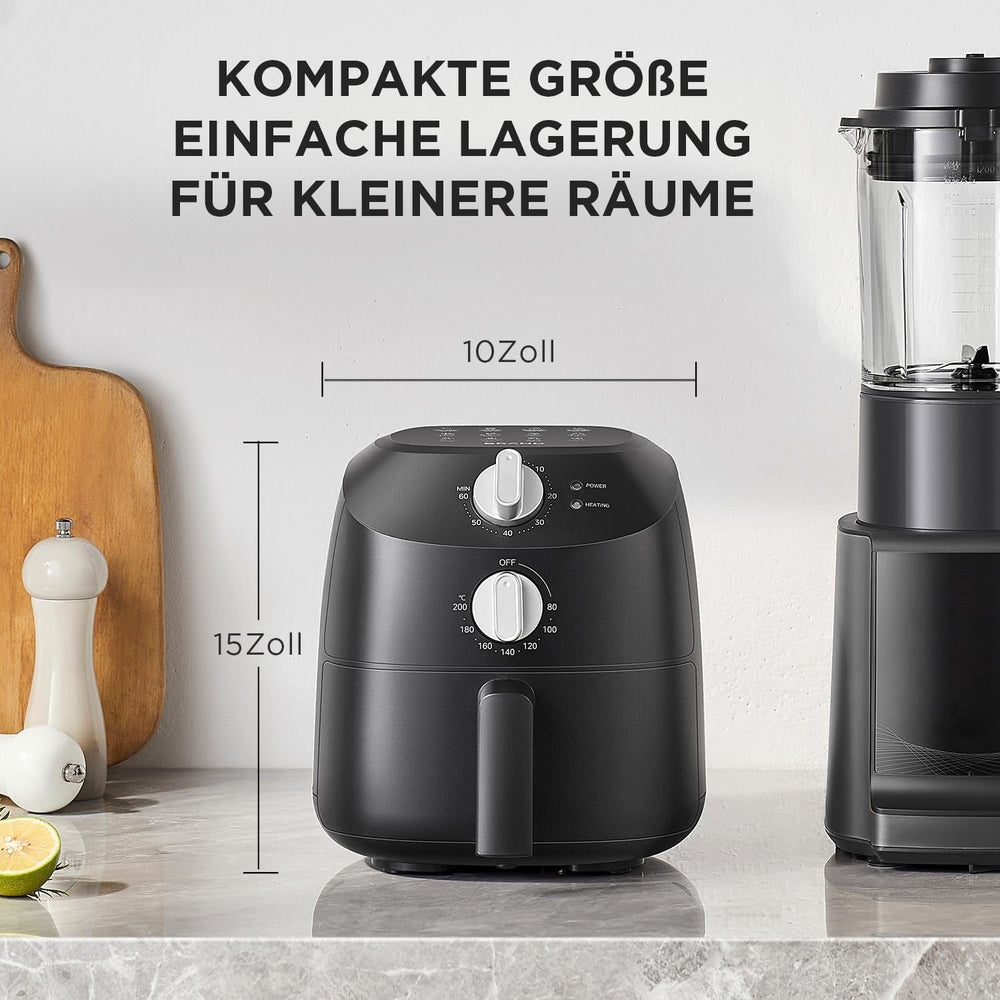 Midea Hot Air Fryer 2L, 1150W Airfryer, olajmentes, Forrólevegős sütő, Automatikus kikapcsoló funkció Háztartási gépek Naty Shop