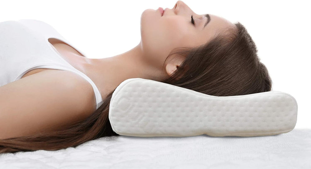 Pernă ergonomică Bonmedico Large - Pernă ortopedică de susținere a gâtului - Pernă de gât pentru dormit lateral, dormit pe spate - Pernă din spumă cu memorie - Pernă de dormit pentru adulți - Cadouri wellness Perne ortopedice cervicale Naty Shop