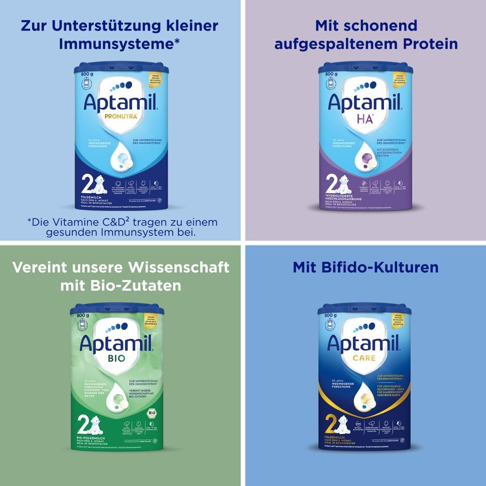 Aptamil Care 2 – Császármetszéssel született babák számára is alkalmas – 1 x 800 g