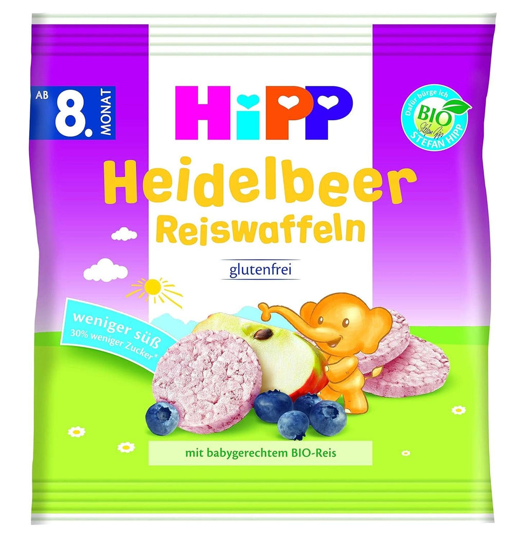 Produse de gustare bio Hipp batoane de mei, pachet de 7 (7 x 30g) Mama si Copilul Naty Shop 7 x 30 grame Coacăze