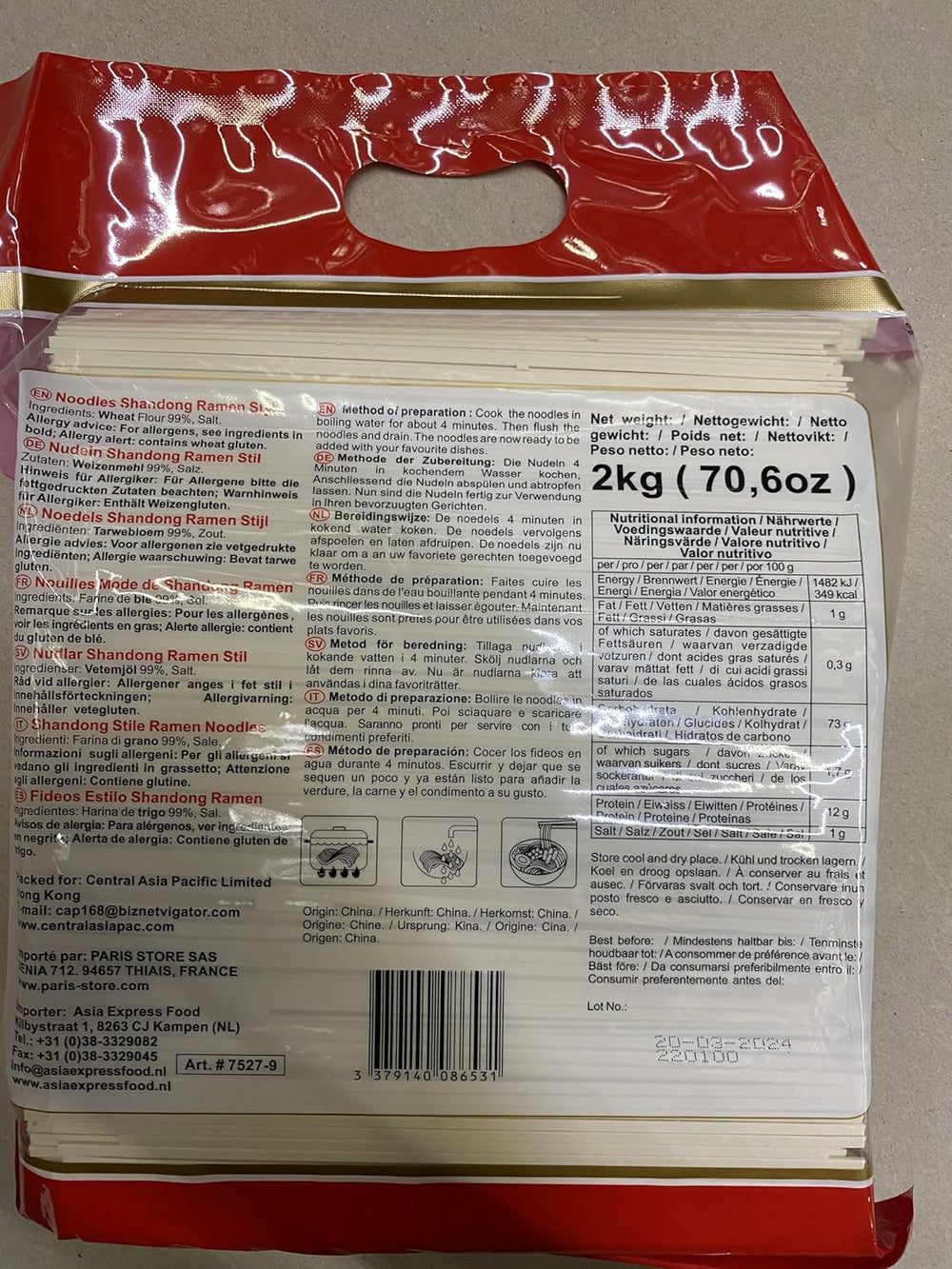 - Shandong Ramen tészta (1 x 2 kg)