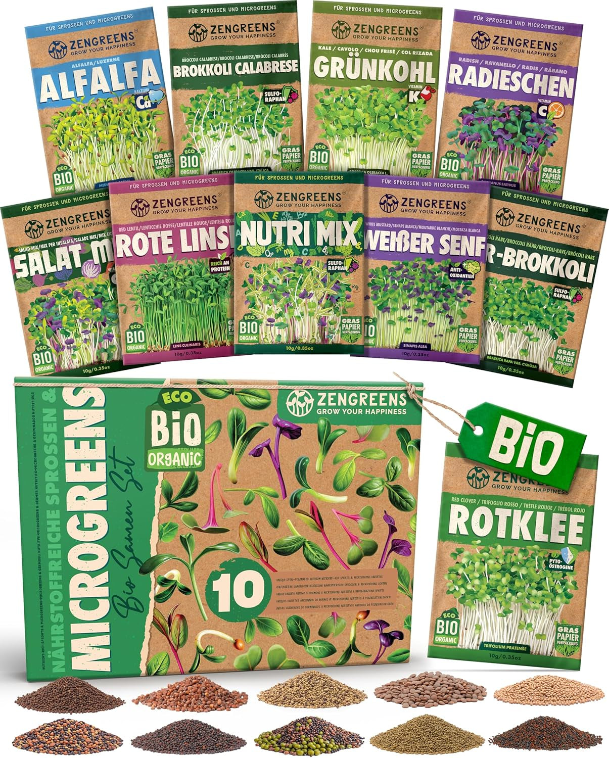 Bioparadicsommag 10-10 db-os paradicsommag készletben a kertben, erkélyen vagy magaságyásban történő egyszerű termesztéshez - Vetőmagok - Palánták