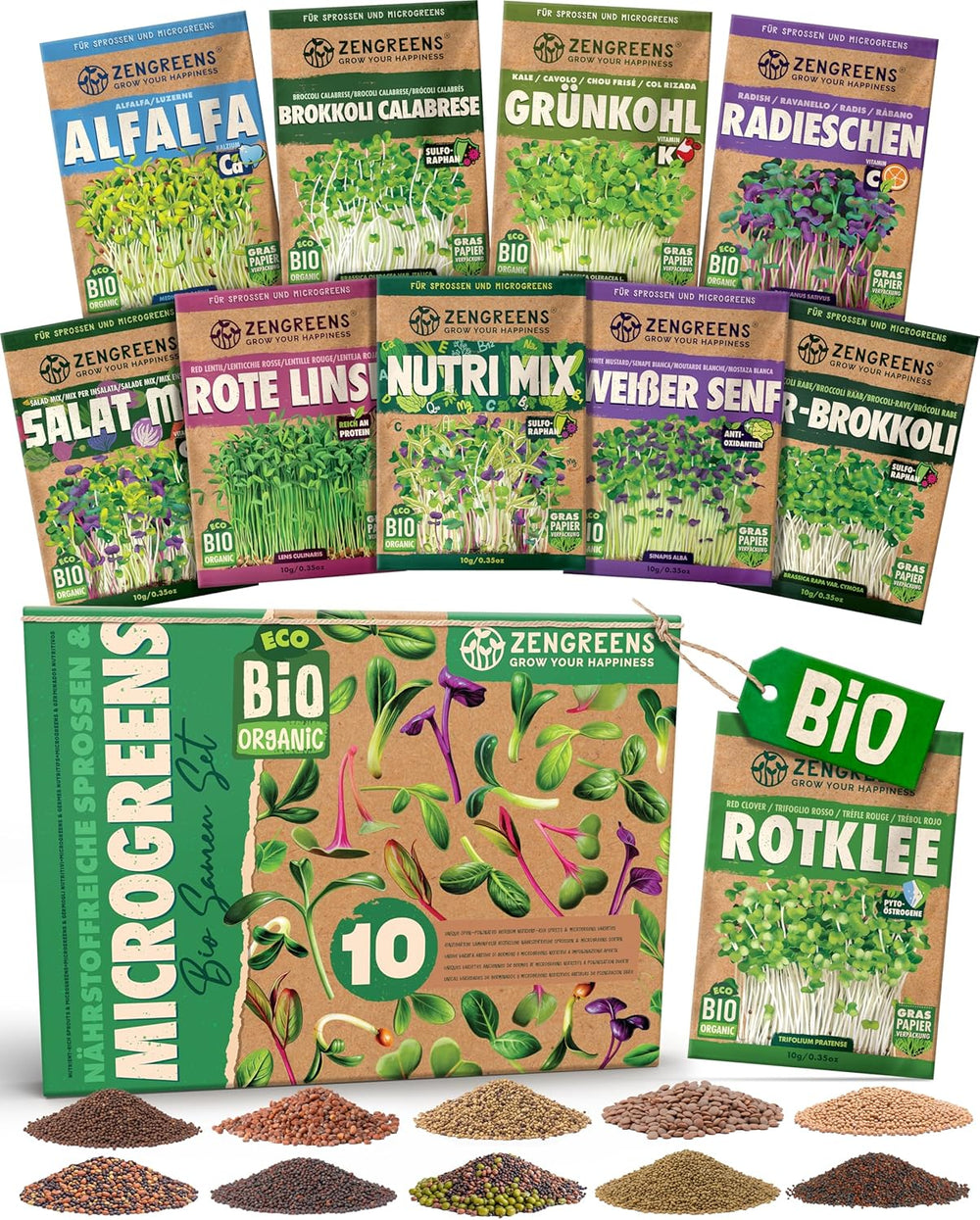 Bioparadicsommag 10-10 db-os paradicsommag készletben a kertben, erkélyen vagy magaságyásban történő egyszerű termesztéshez - Vetőmagok - Palánták