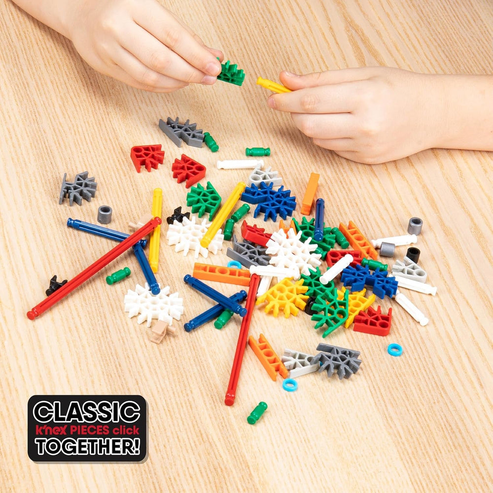 K'NEX 15210 Baukasten für Anfänger mit 40 Modellen, Lernspielzeug für Jungen und Mädchen, 141-teiliges Lernset, Konstruktionsspielzeug für Kinder, Bauspielzeug ab 5 Jahren