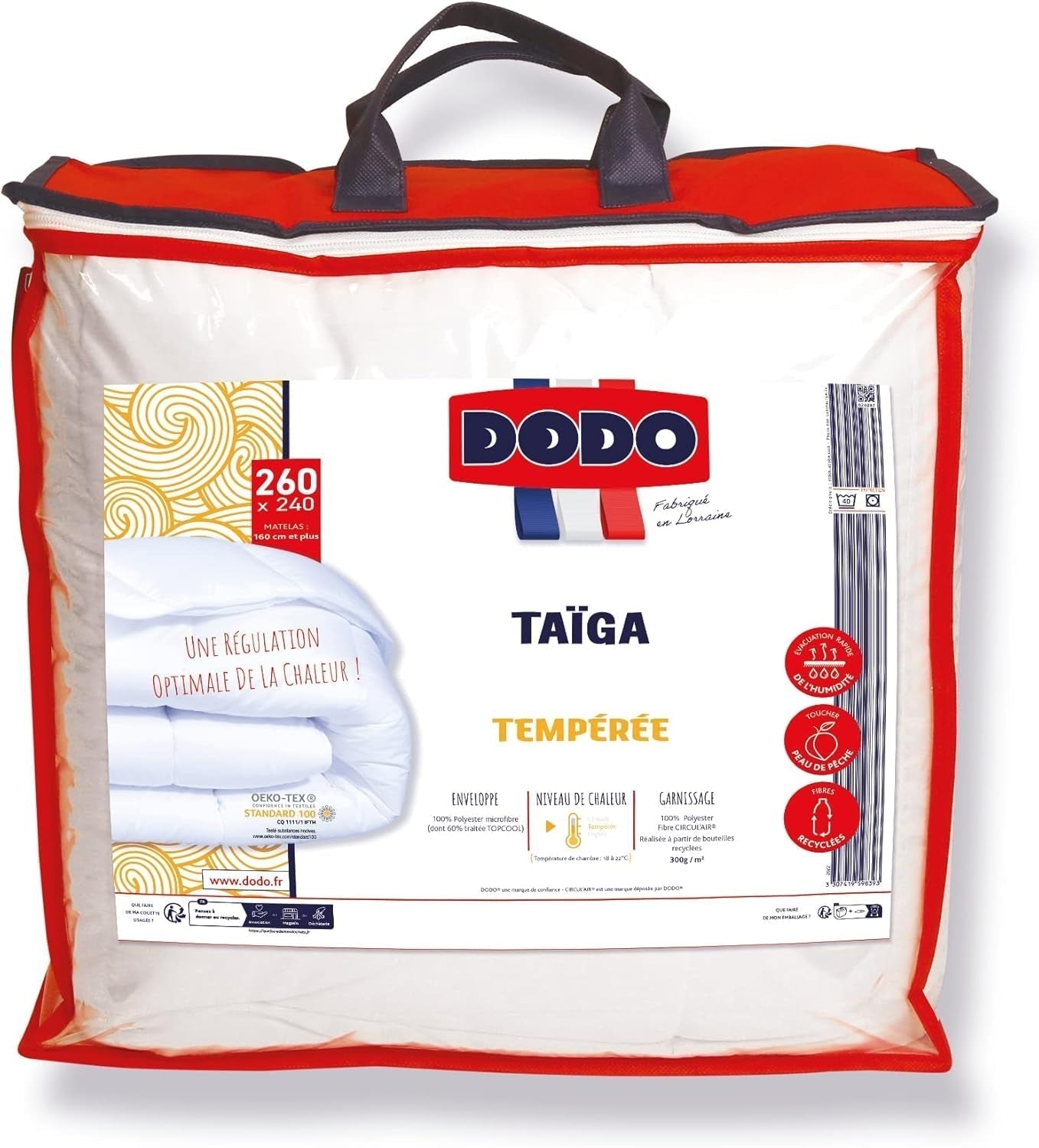 DODO steppelt szintetikus paplan, temperált, Taiga 240/260 Paplanok és paplanok Naty Shop