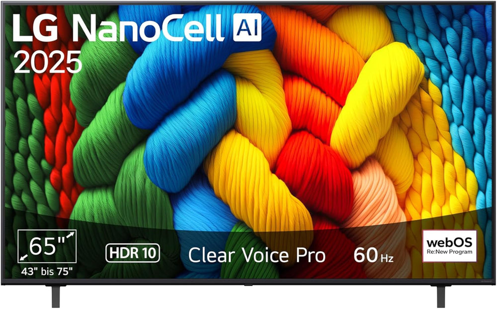 Televizor LG 50NANO80A6B, 50 inch (127 cm), 4K NanoCell AI TV (procesor α7 Gen8 4K AI, webOS 25, 60Hz) [Anul modelului 2025]