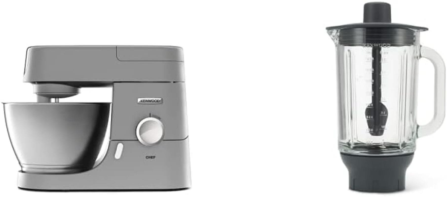 Kenwood Chef KVC3110S konyhai robotgép, 4,6 literes rozsdamentes acél keverőtál Mother & Baby Naty Shop Chef 4,6 literes üveg turmixgép tartozék csomag 1000 W