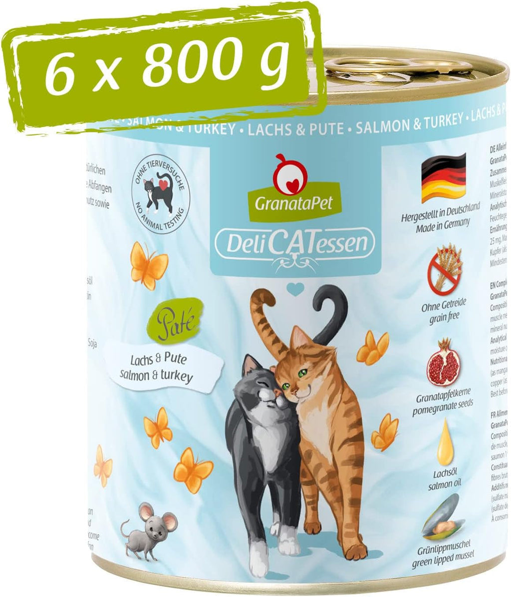 Granatapet Delicatessen Chicken PUR, hrană umedă pentru pisici, hrană fără cereale & fără zahăr adăugat, hrană pentru pisici cu conținut ridicat de carne & uleiuri de înaltă calitate, 6 X 400 G