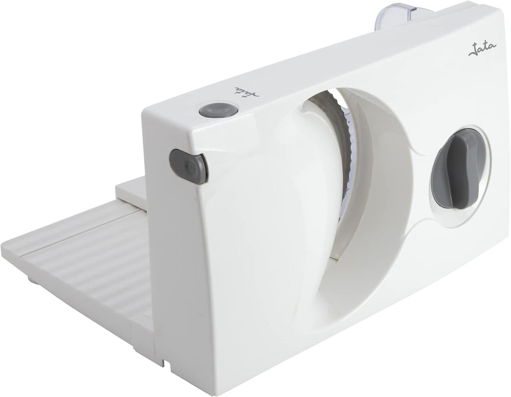 JECF0300 Mașină de feliat electrică compactă, Lamă detașabilă din oțel inoxidabil, Diametru 170 mm, Control grosime 0 până la 15 mm, 150 W Rasnite si Feliatoare Naty Shop Default Title