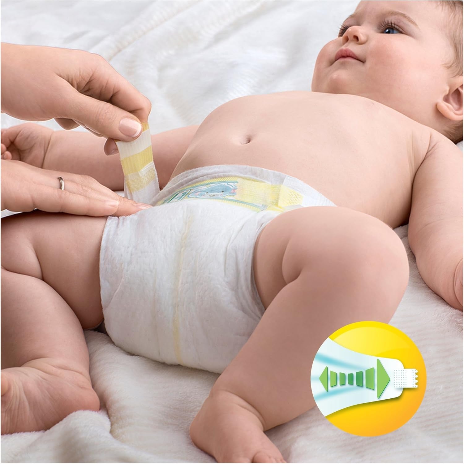Pampers Premium Protection pelenka új babáknak, Jumbo csomag, 1-es méret, 72 db