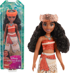Mattel DISNEY Moana - Păpușă la modă articulată cu ținută strălucitoare, bandă detașabilă și colier, pentru copii cu vârsta de 3 ani și peste, HPG68