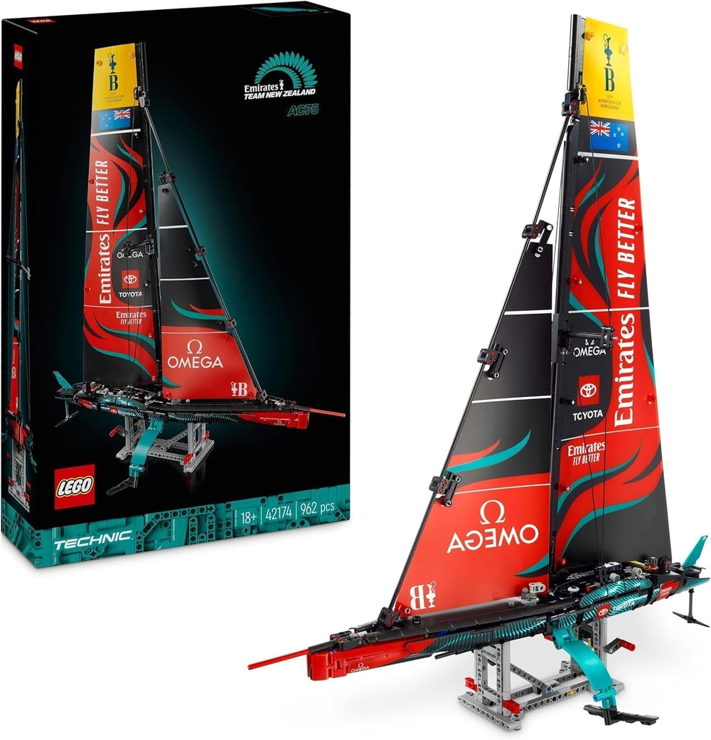 LEGO Technic Emirates Team New Zealand AC75 Versenyjacht Vitorlás építőkészlet Ajándék férfiaknak és nőknek Kreatív és pihentető tevékenység 42174 Építőkészletek Besuche den LEGO-Store alapértelmezett cím