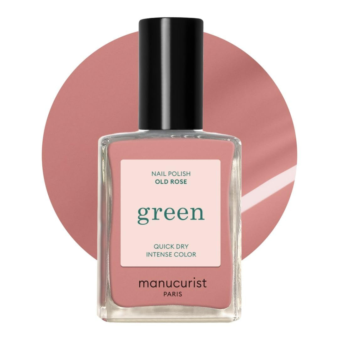Manucurist Green - Oja Rosy Beige Shell Beige - Oja cu Uscare Rapidă - DIY Nails - Vegană 12-Free - Pe Bază de Plante - Oja - Fabricată în Franța