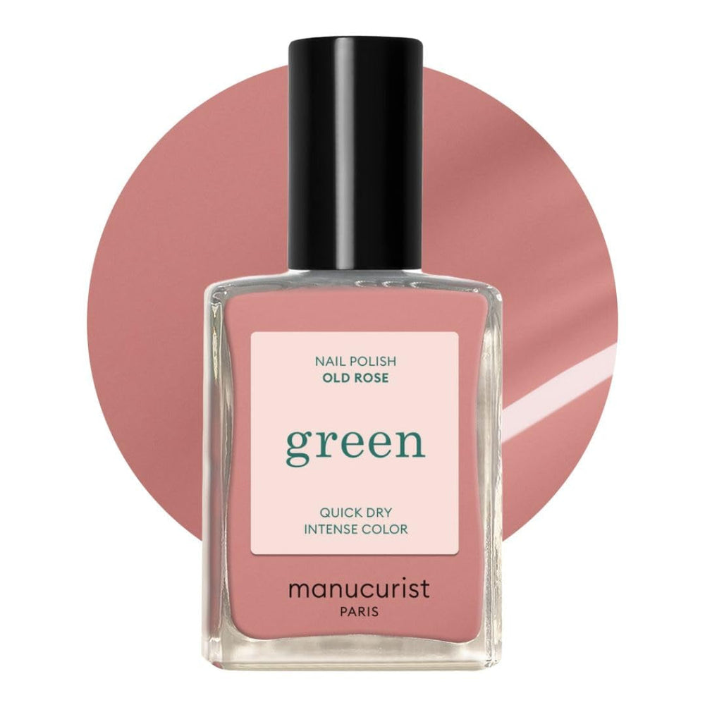 Manucurist Green - Oja Rosy Beige Shell Beige - Oja cu Uscare Rapidă - DIY Nails - Vegană 12-Free - Pe Bază de Plante - Oja - Fabricată în Franța