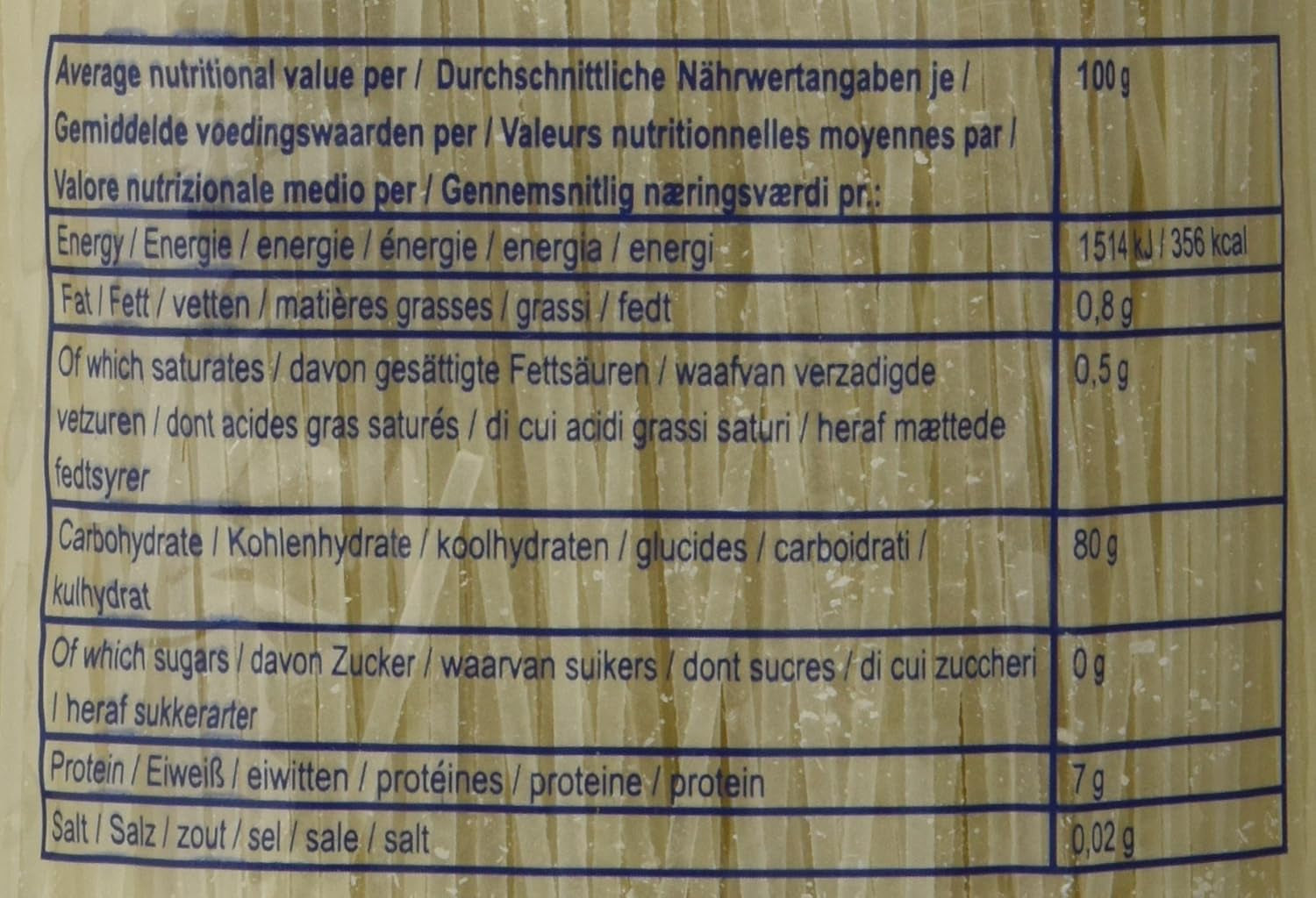 - Rizstészta 1 mm, (1 x 400 GR)