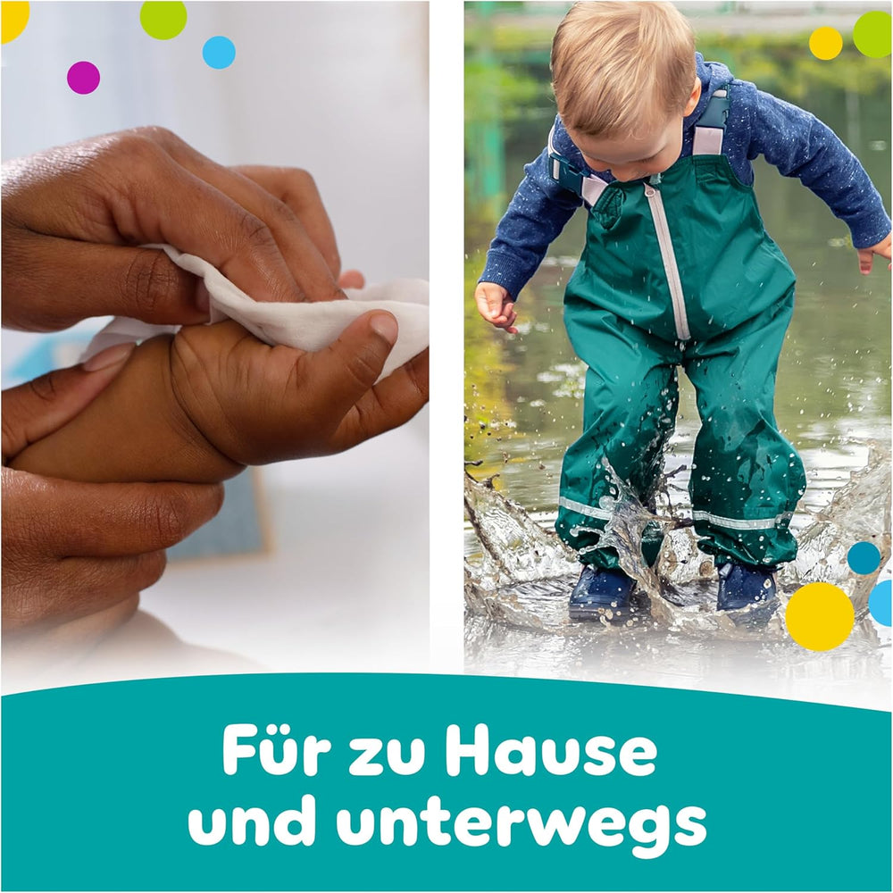 Pampers Fresh Clean nedves törlőkendők, 12 csomag 52 törlőkendő, összesen 624 törlőkendő, könnyű illat, kézre és arcra is alkalmas