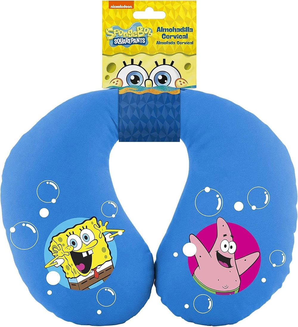 Bob Esponja Spongebob pernă de gât pentru copii. Super confortabil de călătorie, albastru Perne calatorie Naty Shop