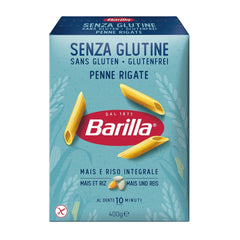 Penne Rigate Barilla gluténmentes tészta, rizsből és kukoricából – 1 csomag (1 x 400g)
