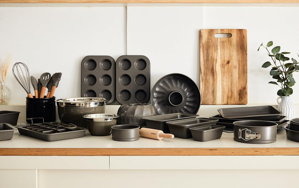 BERGNER BAKING LOVERS - Set Von 2 X 6 Cup Muffinformen - Kohlenstoffstahl Mit Ilag Essential, PFOA Frei, Leicht Zu Reinigen Formák és tálcák sütéshez Naty Shop