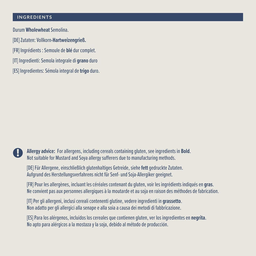 Teljes kiőrlésű fusilli az Amazonról, 500g