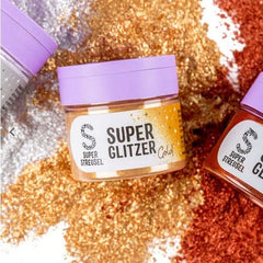 Super Streusel, Super Glitter Powder Gold, csillámpor, arany, 10 gramm Glitter Naty Shop