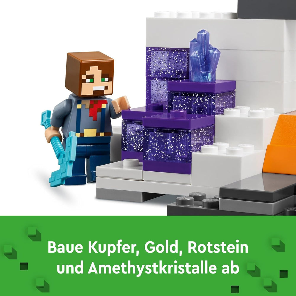LEGO Minecraft Badlands Mine Videojáték bányászjáték készlet 8 év feletti fiúknak és lányoknak Szórakoztató építőkockák kalandkészlet születésnapi ajándék 21263 építőkészletek Besuche den LEGO-Store