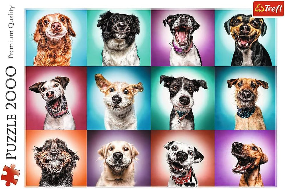 Trefl TR27119 Funny Dog Portraits II 2000 Pieces, Premium Quality, For Adults And Children From 12 Years Puzzle, Coloured Puzzle Naty Shop