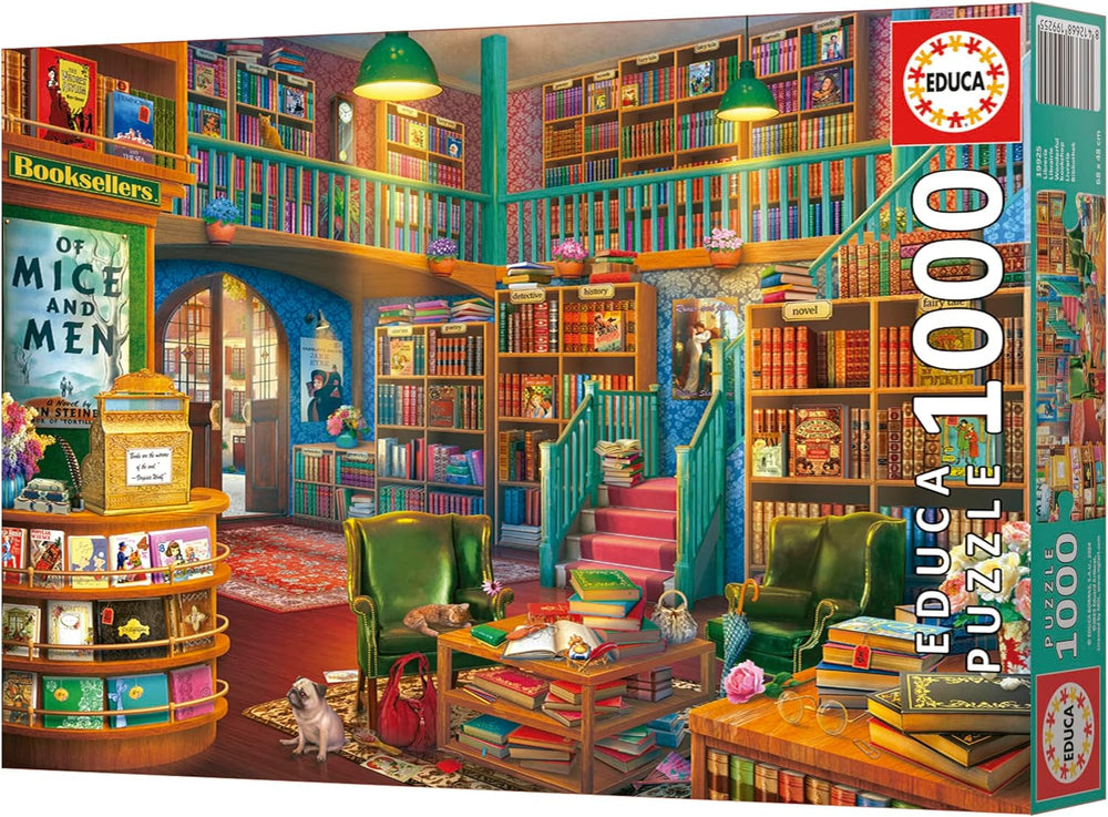 Educa - 1000 darabos puzzle felnőtteknek | Könyvtár. Méretek: 68 X 48 cm. Tartalmazza a Fixpuzzle puzzle ragasztót. 14 éve (19925) Puzzle Naty Shop