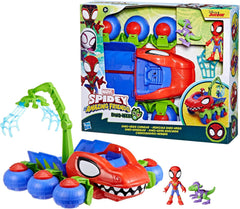 Marvel Spidey And His Super Friends Dino Crawler Superhero Playset, cu Spidey și Dino Figure și jucărie de transport, pentru copii cu vârsta de 3 ani și peste Action figures Naty Shop