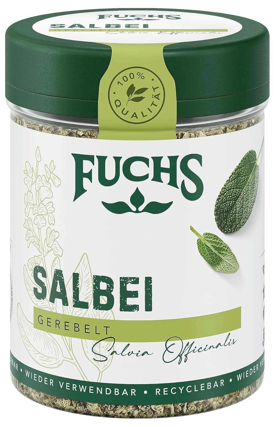Fuchs, Zsálya, Savanyú, finoman keserű Raviolihoz vagy Gnocchihoz, 14 gramm Condiments Naty Shop