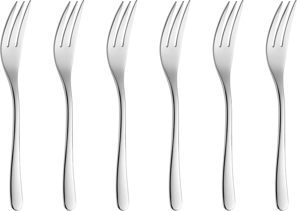 Set de tacâmuri Gerlach Muza strălucitoare, oțel inoxidabil, argint strălucitor, 24 bucati Bucatarie Naty Shop Silberglänzend 6 El. Kuchengabel