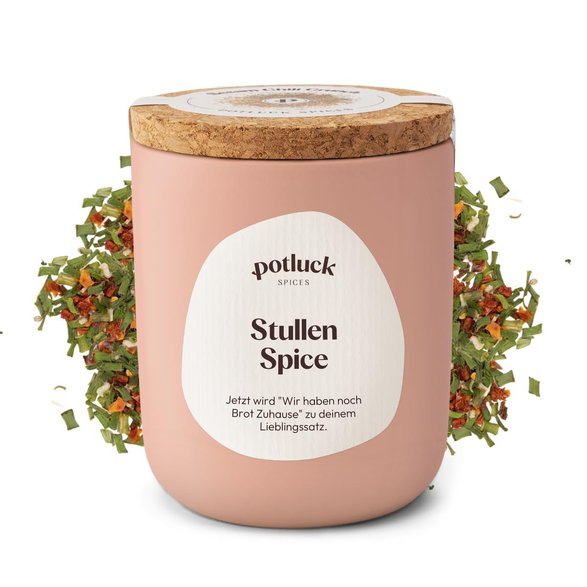 Potluck | Stullen Spice | Gewürzzubereitung im Keramiktopf | 60 g | Vegán, gluténmentes és természetes alapanyagokból