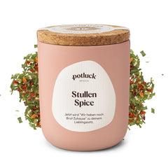 Potluck | Stullen Spice | Gewürzzubereitung im Keramiktopf | 60 g | Vegán, gluténmentes és természetes alapanyagokból