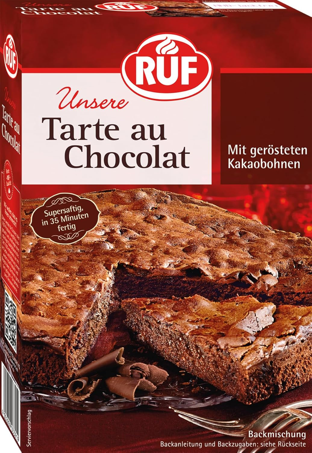 RUF Tarte Au Citron, Backmischung Für Einen Schnellen Zitronen-Kuchen Französische Art, Mit Fruchtiger Zitronen-Glasur Naty Shop Chocolate 470 G
