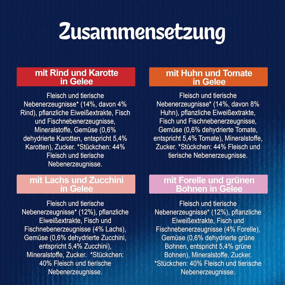 Felix So gut wie es aussieht Katzenfutter nass in Gelee, Sorten-Mix, 6er Pack (6 x 12 Beutel à 85g)