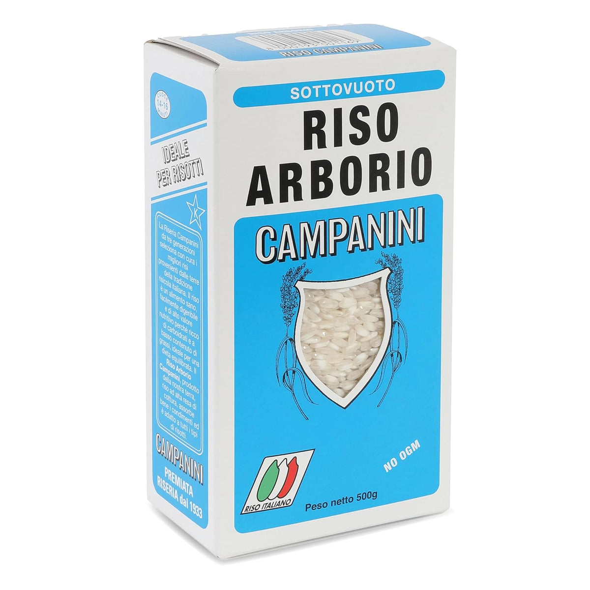 Risera Campanini rizottó rizs 500 g – Olasz rizottó rizs, Arborio Riso rizs, krémes rizottó