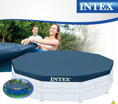 Kerek medencetakaró Intex - Medencetakaró - Fém és prizmavázas medencékhez 58108 Kék 3 m