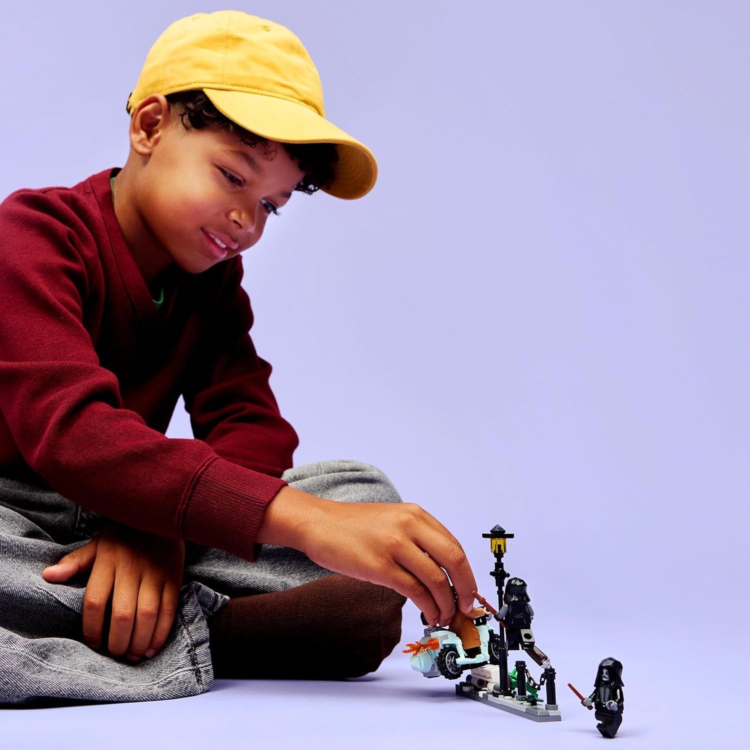 LEGO Harry Potter Hagrids und Harrys Flucht aus dem Ligusterweg - Motorrad Spielzeug mit 4 Minifiguren - 2 Todesser, eine Strassenszene - Geschenk für Mädchen, Jungen und Fans ab 8 Jahren - 76459