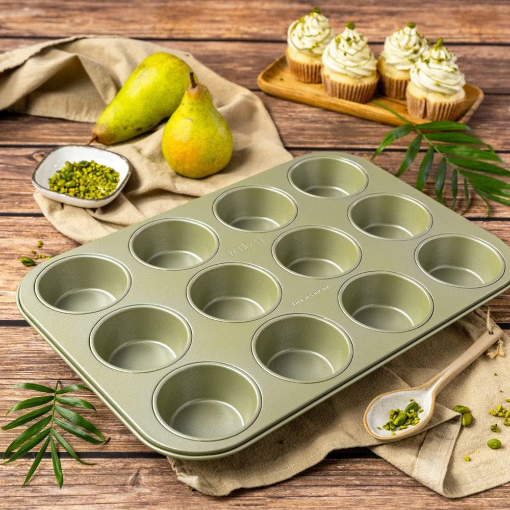 Zenker Muffinform Für 12 Stück – Ressourcenschonende Und Klimaneutrale Backform Für Muffins Und Cupcakes – 12Er Muffinblech Mit Veganer Antihaftbeschichtung Formák és tálcák sütéshez Naty Shop