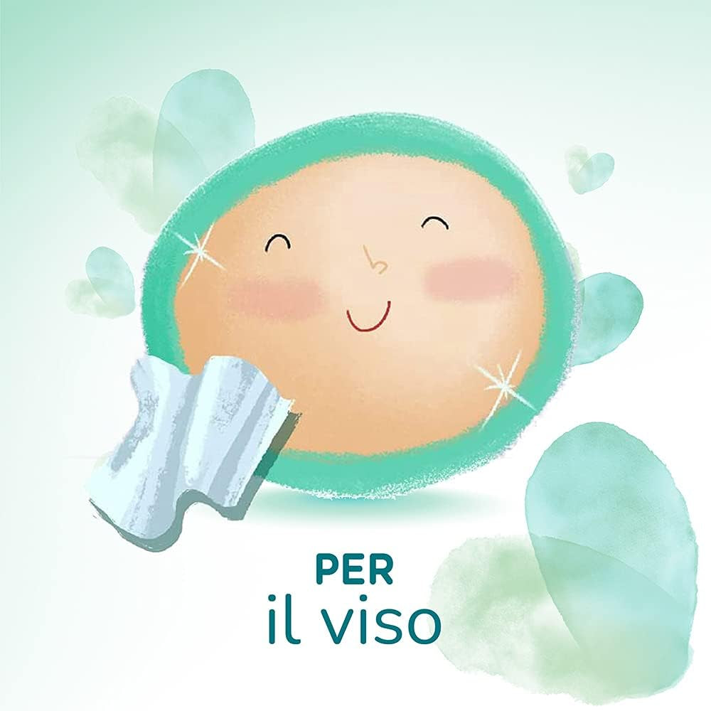 Pampers Acqua Pura Baby Wipes 468 Count (3 csomag) - 99% víz, 100% pamut, 0% műanyag, alkohol és parabének - Ideális tisztító törlőkendő érzékeny bőrre, nedves, hozzáadott összetevők nélkül