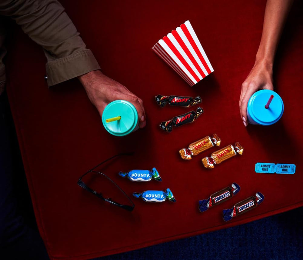 Miniatűrök keveréke, Mars, Snickers, Bounty & Twix, klasszikus szeletek mini formátumban, 296 szelet, 3 kg csokoládé cukorka Naty Shop