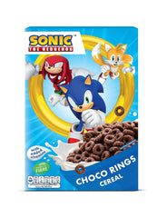 Sonic Choco Rings gabonapehely, búza, zab és kukorica csokoládé karikák a tökéletes reggeliért, hozzáadott vitaminokkal, 1 csomag (1 x 350g)