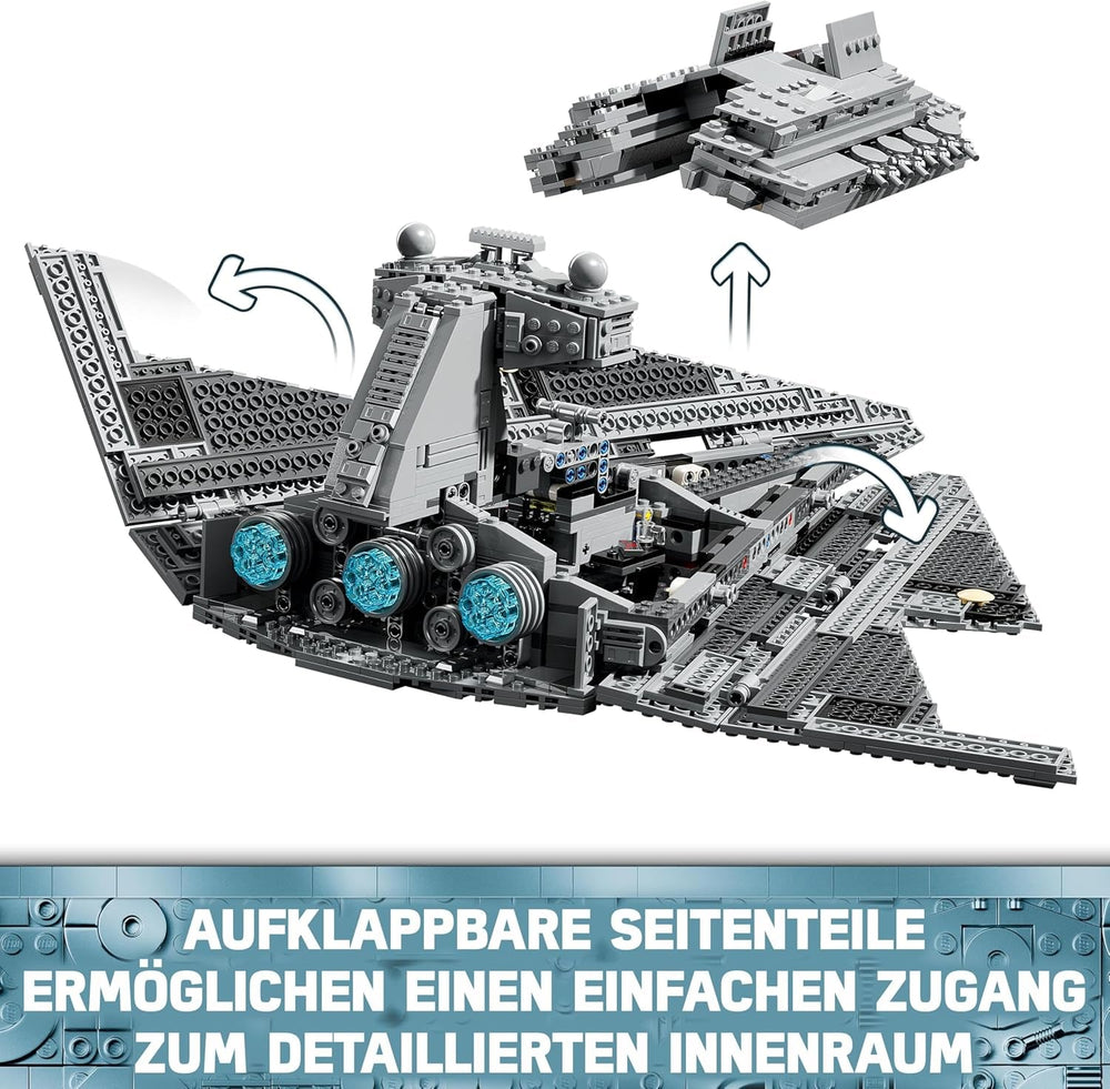 LEGO Star Wars birodalmi csillagromboló, csillaghajó készlet, építőjáték, Darth Vader és Cal Kestis játékkészlet, születésnapi ajándék fiúknak, lányoknak és rajongóknak 75394 Építőkészletek Besuche den LEGO-Store