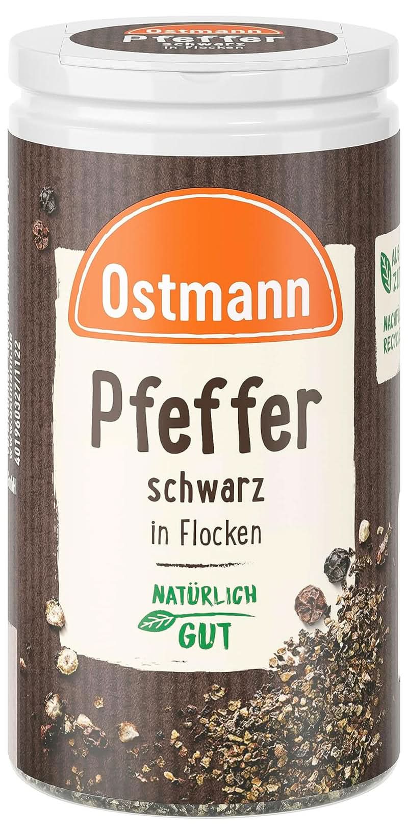 Ostmann - Fekete bors pehely, 25 gramm Condimente Naty Shop