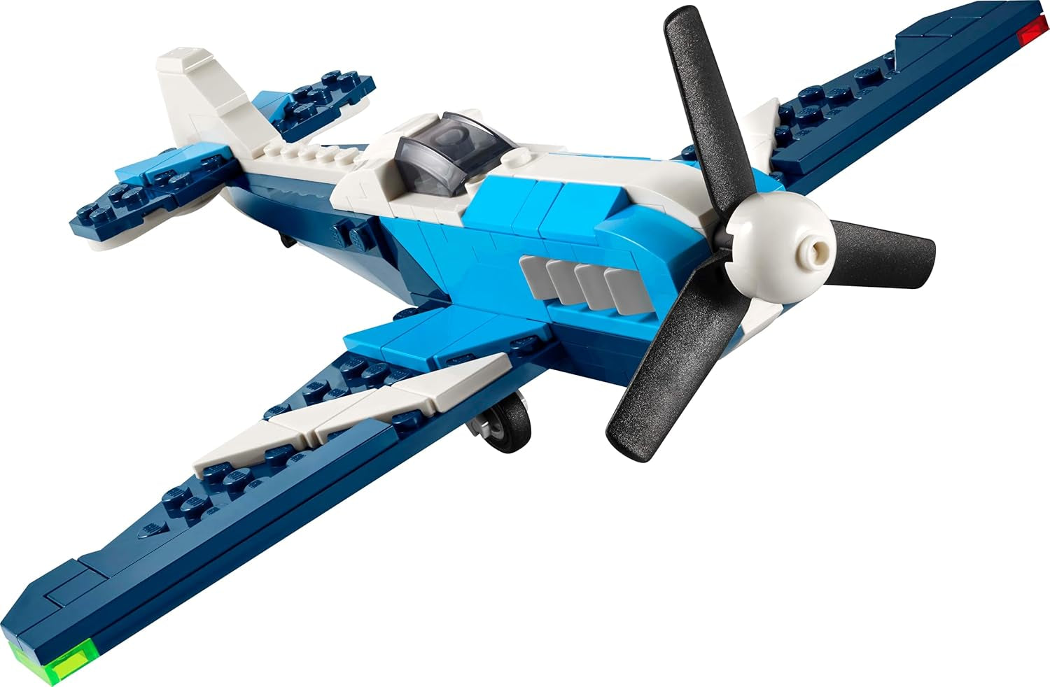 LEGO Creator 3 az 1-ben Flieger: Rennflugzeug Spielzeug – Repülőgép- vagy helikoptermodellvé alakítható – Fahrzeug Bauset für Jungen und Mädchen ab 7 Jahren – Giftidee zum Geburtstag 31160