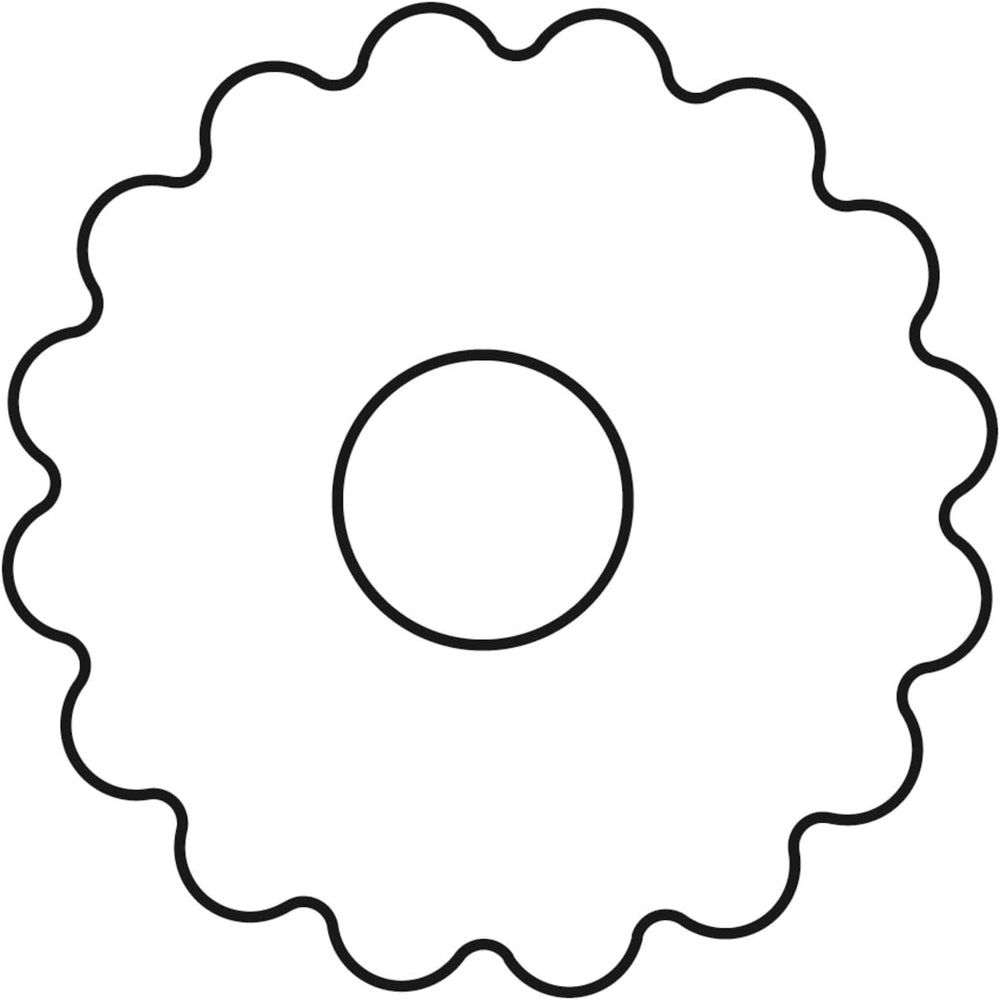 Formă de biscuiți originală Linzer cu ejector, formă de biscuiți cu gaură de 5 cm, formă de biscuiți de Crăciun, formă pentru biscuiți, biscuiți și fondant