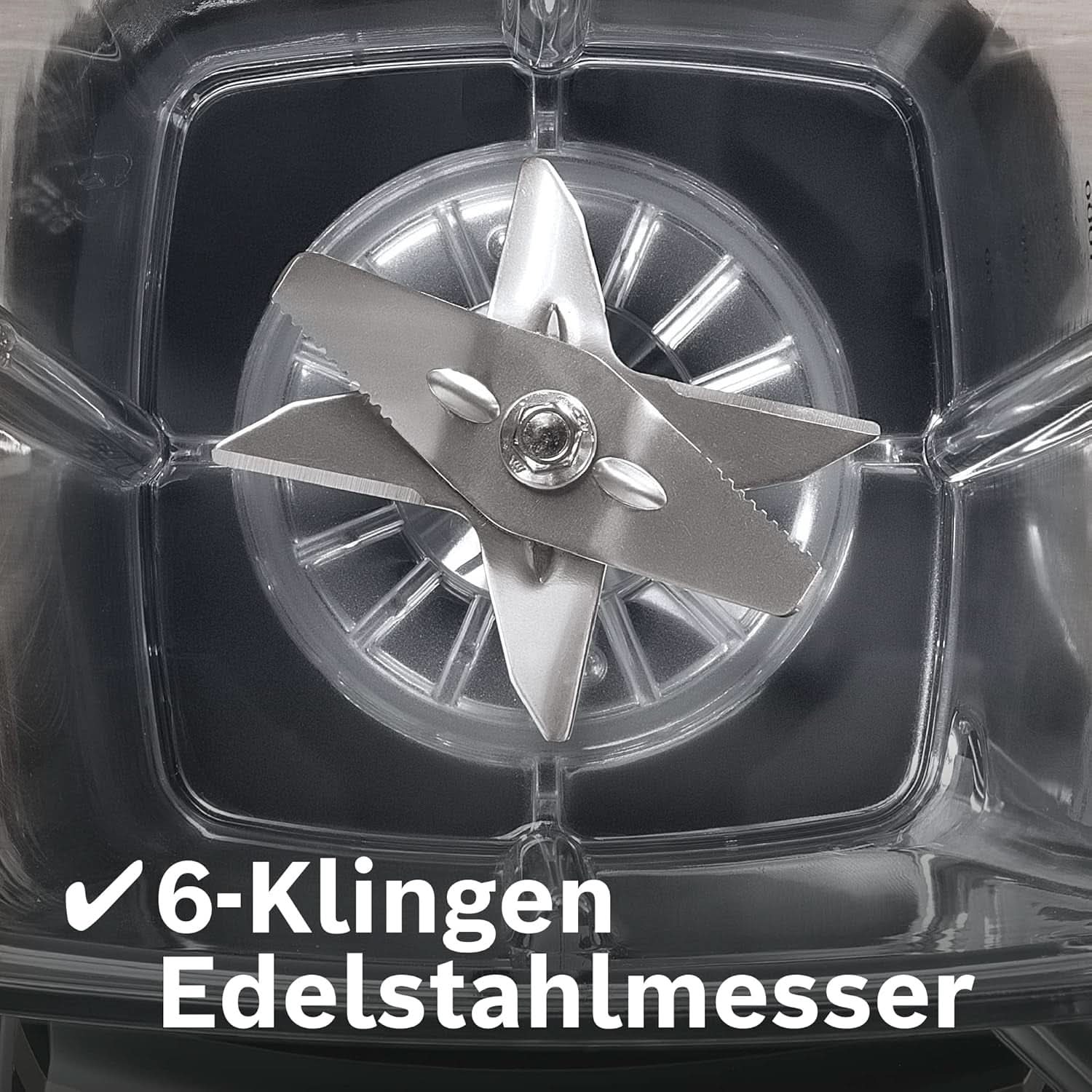 Bosch Standmixer Vitaboost MMBH6P6BDE, 6-Klingen-Edelstahlmesser, 2,5L Tritan-Mixbehälter, Stopfer, 6 Automatikprogramme, Rezeptbuch, Bpa-Frei, Einfache Reinigung, 45 000 U/Min, Natari Shope, 160