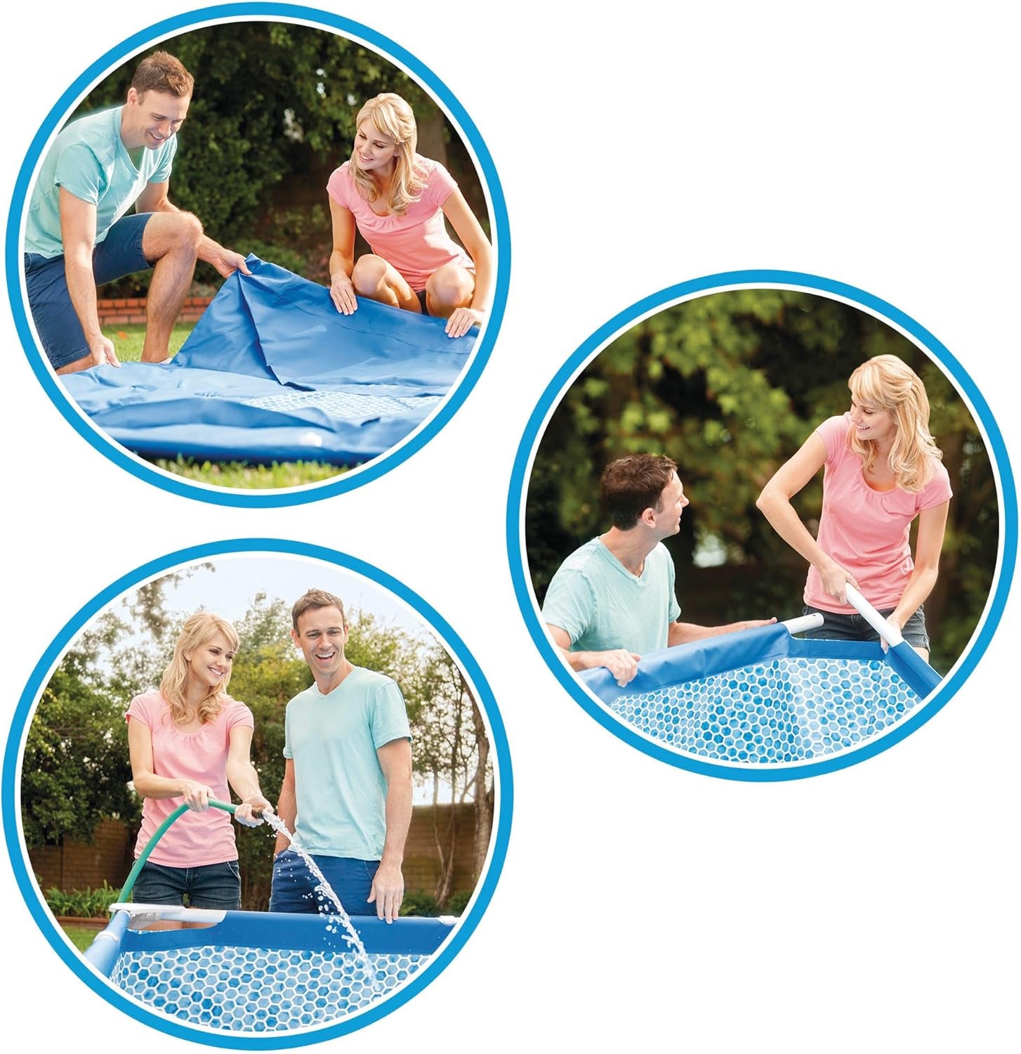 3 m x 76 cm fémvázas medence szűrőszivattyúval 4485 liter kék 305 x 76 cm 28202UK