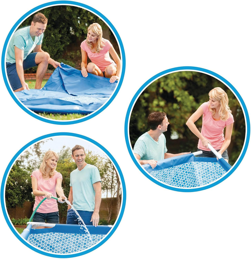 3 m x 76 cm fémvázas medence szűrőszivattyúval 4485 liter kék 305 x 76 cm 28202UK