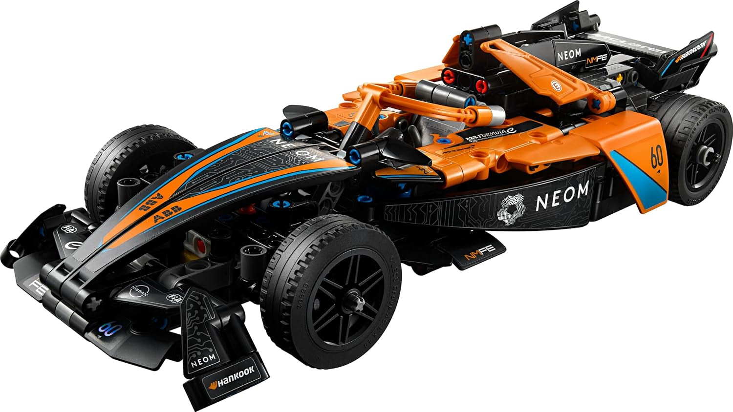 LEGO Technic NEOM Mclaren Formula E versenyautó, versenyautó játék 9 éves fiúknak és lányoknak, modellautós készlet, gyerekszoba dekoráció, születésnapi ajándékötlet 42169 építőkészletek Beuche den LEGO-Store